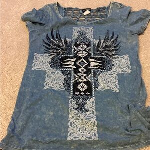 Daytrip Blue Graphic Short Sleeve Tee